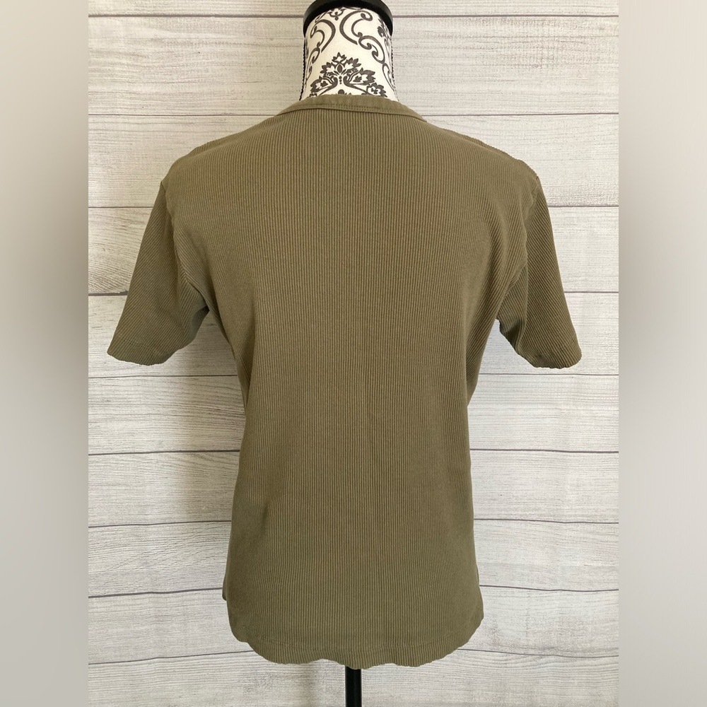 ZARA | Women’s Ribbed Crew Neck Blouse - Picture 2 of 6